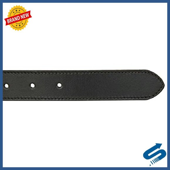 Genuine Leather Belt with Double Ring Buckle, Sizes S-XL main image 5